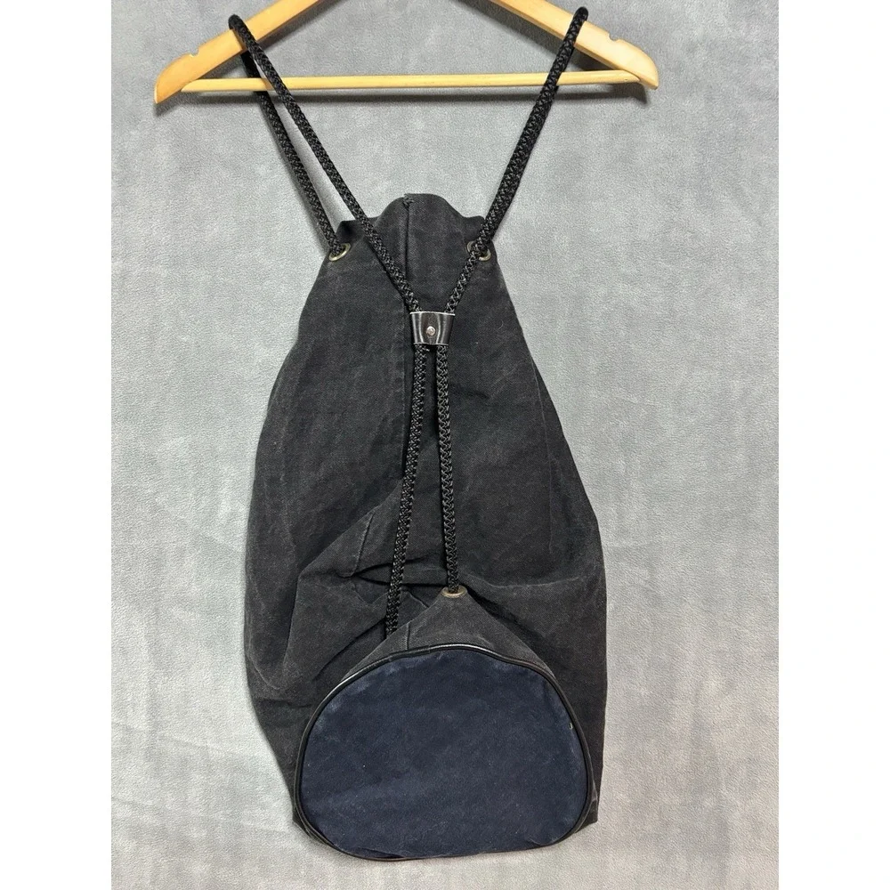 Vintage 90s NFL New York Giants Jean Backpack Rucksack Sling Bag Black